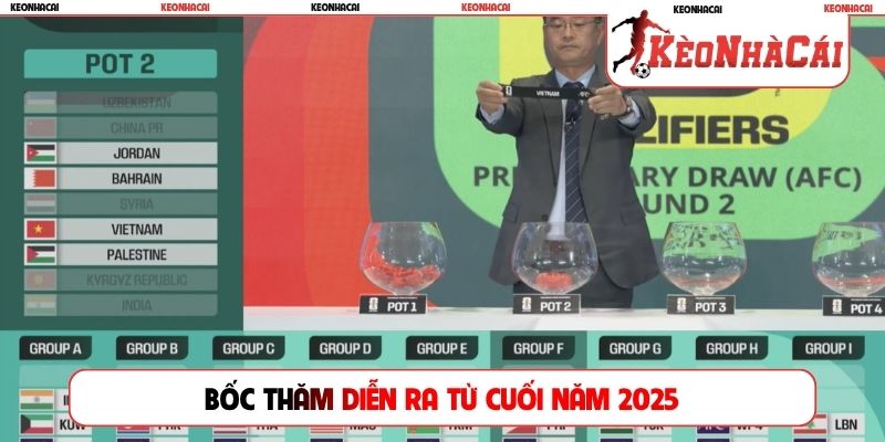 Bốc thăm diễn ra từ cuối năm 2025